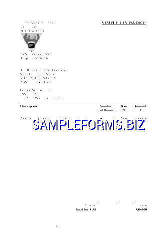 Tax Invoice Sample pdf free